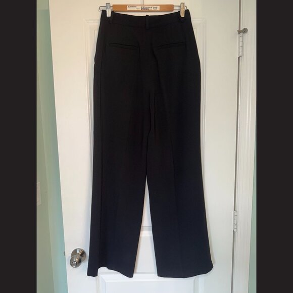 ZARA Black Wide Leg Dress Pants Size S - Picture 2 of 2